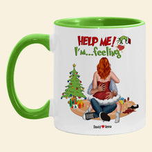 Load image into Gallery viewer, Naughty Couple Personalized Christmas Mug | Custom Holiday Gifts | Valentine's Day Gifts Coffee Mug PopCulturePrints