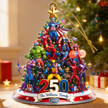 Load image into Gallery viewer, Celebrate the Spirit of America - Personalized Christmas Ornament for Family and Friends