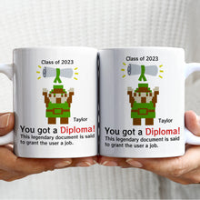 Load image into Gallery viewer, Personalized Graduation Coffee Mug - You Got A Diploma! Coffee Mug PopCulturePrints