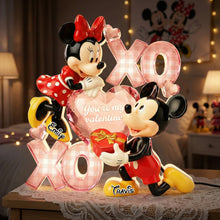 Load image into Gallery viewer, You're My Valentine - Personalized Romantic Couple Acrylic Light Box Light Box PopCulturePrints