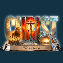 Load image into Gallery viewer, ‘He is Risen’ - Jesus Christ Resurrection Holy Light Box, Custom Personalized Gift for Christians, Perfect for Easter Celebrations Light Box PopCulturePrints