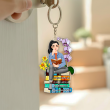 Load image into Gallery viewer, Personalized Book Lover Keychain - Customizable Gift Keychains PopCulturePrints