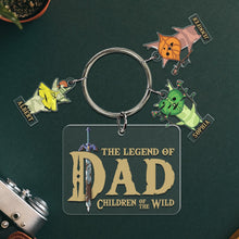 Load image into Gallery viewer, Personalized Legend of Dad Keychain - Custom Gifts for Father’s Day Keychains PopCulturePrints