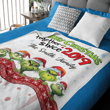 Load image into Gallery viewer, Custom Christmas Family Blanket - Stolen Christmas Together Design Blanket PopCulturePrints
