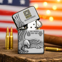 Load image into Gallery viewer, "Honor Your Service with Every Flick" - Badass Military Lighter - Personalized Gift for Veterans Lighter PopCulturePrints