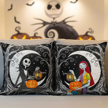 Load image into Gallery viewer, Embrace the Spooky Spirit - Personalized Spooky Couple Pillow - Custom Gift for Couples, Halloween Lovers, and Fun-Loving Friends Pillow PopCulturePrints