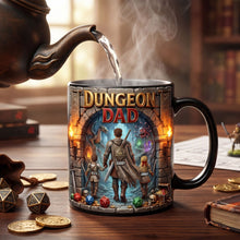 Load image into Gallery viewer, “Adventure Awaits with the Ultimate Dungeon Dad Mug” - Personalized Magic Mug for Father's Day Gifts for Dads and Grandpas Coffee Mug PopCulturePrints