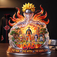 Load image into Gallery viewer, “The Man, The Myth, The Ninja Legend” - Strong Energy Dad Acrylic Plaque, Personalized Gift for Dad, Grandpa, and Fathers Shaped Plaques PopCulturePrints