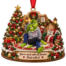 Load image into Gallery viewer, You're Stuck With Me Forever - Furry Mischief Couples Acrylic Ornament