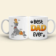 Load image into Gallery viewer, Best Dog Dad Ever Personalized Mug - Father's Day Gift Coffee Mug PopCulturePrints