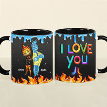 Load image into Gallery viewer, Personalized Fire and Water Couple Mug - Unique Valentine’s Day Gifts for Lovers Coffee Mug PopCulturePrints