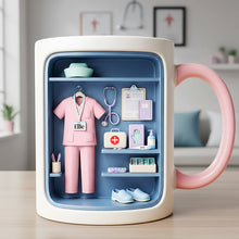 Load image into Gallery viewer, Nurse Coffee Accent Mug - Personalized Gift for Nurses and Healthcare Heroes Coffee Mug PopCulturePrints