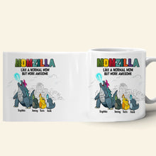Load image into Gallery viewer, Momzilla Personalized Mug - More Awesome Than Ever! Coffee Mug PopCulturePrints
