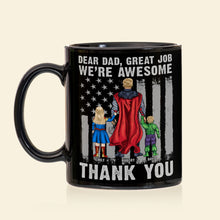 Load image into Gallery viewer, Personalized Superhero Father's Day Mug Coffee Mug PopCulturePrints