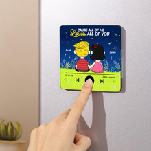 Load image into Gallery viewer, Custom Music Gifts for Couples - 'All of Me' Fridge Magnet | Valentine's Day Gifts Fridge Magnet PopCulturePrints