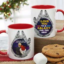 Load image into Gallery viewer, Galaxy Love Personalized Couple Mug Set - Perfect Valentine's Day Gifts and Anniversary Gift Coffee Mug PopCulturePrints