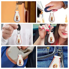 Load image into Gallery viewer, You Are Chosen - Personalized Leather Baseball Keychain Leather Baseball Keychain PopCulturePrints