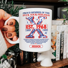 Load image into Gallery viewer, Gen X Personalized Coffee Mug - Proud Member & Bold Attitude Coffee Mug PopCulturePrints
