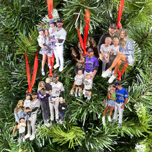 Load image into Gallery viewer, Personalized Baseball Family Photo Keepsake Ornament Ornament PopCulturePrints