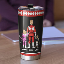 Load image into Gallery viewer, Personalized Hero Dad Tumbler - Customizable Names Tumbler Cup PopCulturePrints