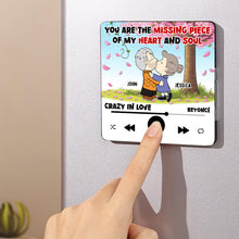 Load image into Gallery viewer, Personalized Cartoon Lover Music Fridge Magnet – Missing Piece for Couples Fridge Magnet PopCulturePrints