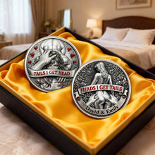 Load image into Gallery viewer, “Love's Playful Choice” - Personalized Funny Coin Set for Couples Coin PopCulturePrints