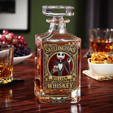 Load image into Gallery viewer, “Cheers to the Extraordinary!” - Creepy Cool Whiskey Decanter Set - Personalized Gifts For Him Whiskey Bottle PopCulturePrints