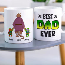 Load image into Gallery viewer, Custom Best Dad Ever Mug with Cartoon Characters Coffee Mug PopCulturePrints