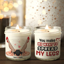 Load image into Gallery viewer, Personalized Couple Scented Candle - Fun & Flirty Design Scented Candle PopCulturePrints