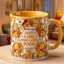 Load image into Gallery viewer, Just a Girl Who Loves Pooh - Personalized Lovely Accent Mug Coffee Mug PopCulturePrints