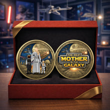 Load image into Gallery viewer, "The Best Mother in the Galaxy" - Personalized Metal Coin for Moms and Grandmas Coin PopCulturePrints