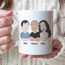 Load image into Gallery viewer, Personalized Proud Father Mug - Gift for Dad with Custom Cartoon Design Coffee Mug PopCulturePrints