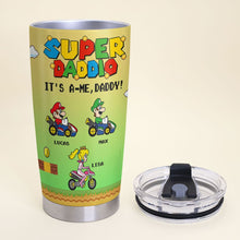 Load image into Gallery viewer, Super Daddo Personalized Tumbler for Father's Day Tumbler Cup PopCulturePrints