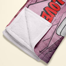 Load image into Gallery viewer, Personalized Couples Blanket - 10 Reasons Why I Love You Blanket PopCulturePrints