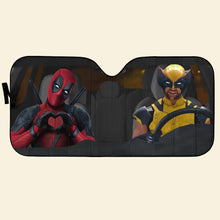 Load image into Gallery viewer, Deadpool and Wolverine Car Sunshade Doormat PopCulturePrints