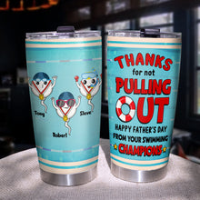 Load image into Gallery viewer, Personalized Champions Dad Tumbler - Funny Father's Day Gift Tumbler Cup PopCulturePrints
