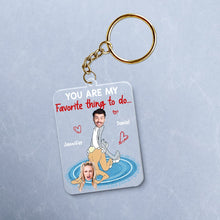 Load image into Gallery viewer, Personalized Couple Keychain - You Are My Favorite Gift Keychains PopCulturePrints