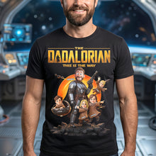 Load image into Gallery viewer, “This Is The Way” – Dad Of The Galaxy Adventure Shirt - Personalized Gift for Dad, Grandpa & Family Shirts PopCulturePrints