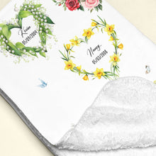 Load image into Gallery viewer, "Plant seeds of LOVE THAT GROW FOREVER" - Personalized Blanket for Mom & Grandma Blanket PopCulturePrints