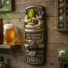 Load image into Gallery viewer, Unlock Your Brew: Personalized Woodland Ogre Wall Hanging Bottle Opener