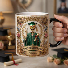Load image into Gallery viewer, Celebrate Your Achievement: Lovely Skeleton Graduation Magic Mug - Personalized Gift for Graduates Coffee Mug PopCulturePrints