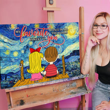 Load image into Gallery viewer, Personalized Canvas Print for Couples - My Favorite Place is Next to You Poster & Canvas PopCulturePrints
