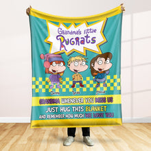 Load image into Gallery viewer, Personalized Grandma's Little Rugrats Blanket - Perfect Gift for Grandparents Blanket PopCulturePrints