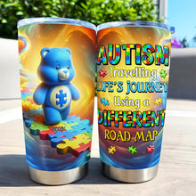 Load image into Gallery viewer, “A Unique Journey Awaits” - Personalized Kid Tumbler - Custom Gift for Children with Autism Tumbler Cup PopCulturePrints