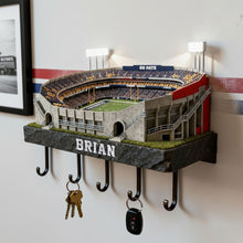 Load image into Gallery viewer, Personalized Sports Wood Key Hanger - A Unique Gift for Sports Lovers Wood Sign PopCulturePrints