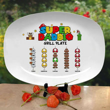 Load image into Gallery viewer, Super Dad Grill Plate - Personalized Family Design Resin Plate PopCulturePrints