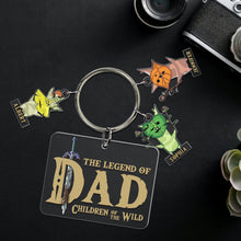 Load image into Gallery viewer, Personalized Legend of Dad Keychain - Custom Gifts for Father’s Day Keychains PopCulturePrints