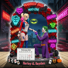 Load image into Gallery viewer, “An Eternal Love Story” - Dark Love Proposal Couple Acrylic Plaque - Personalized Gift for Couples Shaped Plaques PopCulturePrints