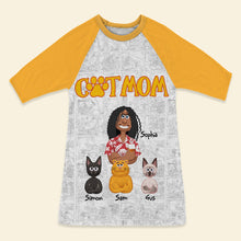Load image into Gallery viewer, “Every Dog Mom Deserves this!” - Pet Mom Raglan Dress - Personalized Gifts for Mom AOP Products PopCulturePrints