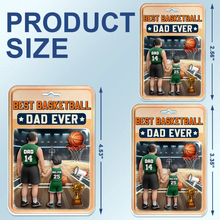 Load image into Gallery viewer, “Best Basketball Dad Ever” - Personalized Acrylic Car Hanger - Perfect Gift for Dads and Grandpas Acrylic Car Hanger PopCulturePrints